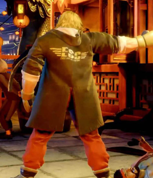 Ken Masters Street Fighter 6 Cotton Hooded Coat