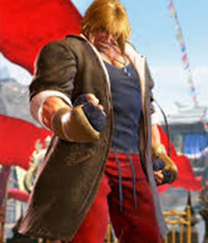 Ken Masters Street Fighter 6 Cotton Hooded Coat