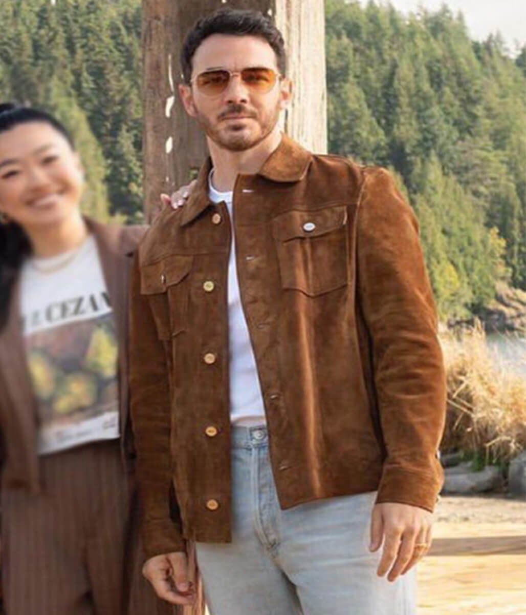 Kevin Jonas Camp Rock 3 2026 Brown Suede Leather Jacket