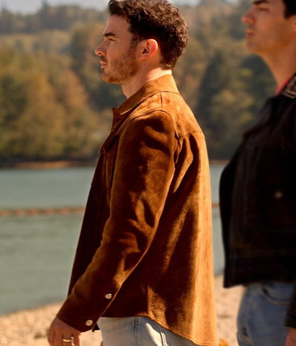 Kevin Jonas Camp Rock 3 2026 Brown Suede Leather Jacket