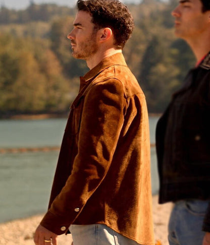 Kevin Jonas Camp Rock 3 2026 Brown Suede Leather Jacket