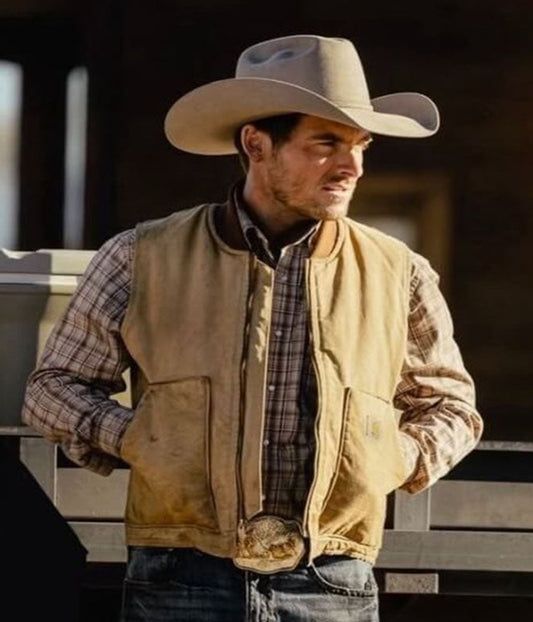 Kevin Zegers The Madison Season 01 Beige Cotton Vest