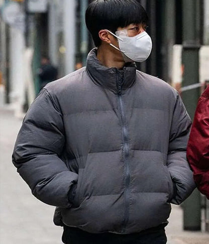 Kim Geon Woo Bloodhounds S01 Grey Puffer Jacket
