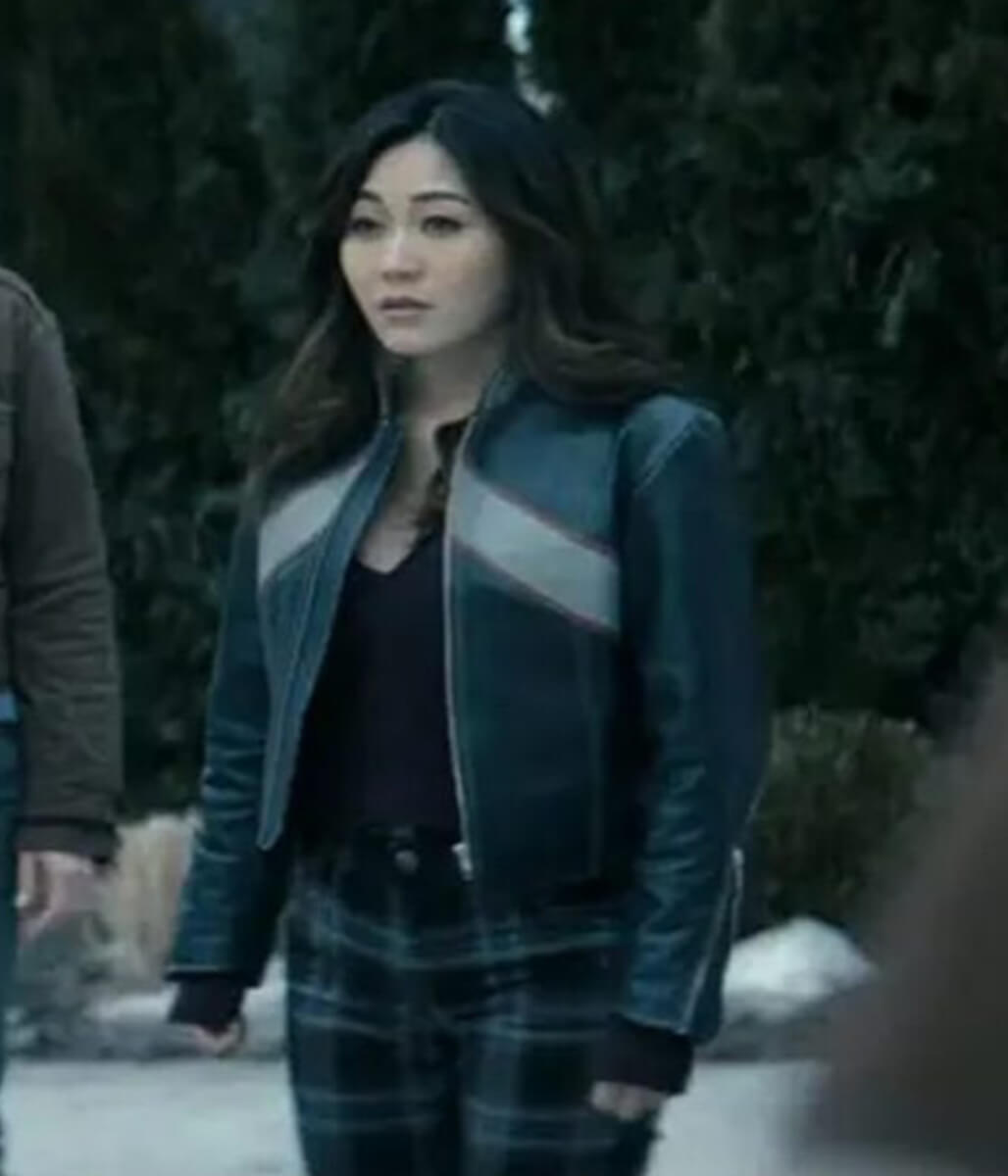 Kimiko Miyashiro The Boys S05 Black Leather Jacket