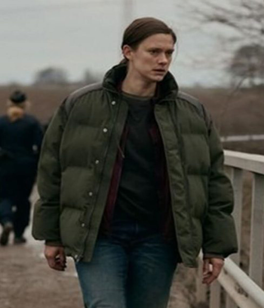 Krista Kosonen Land of Sin 2026 Green Puffer Jacket