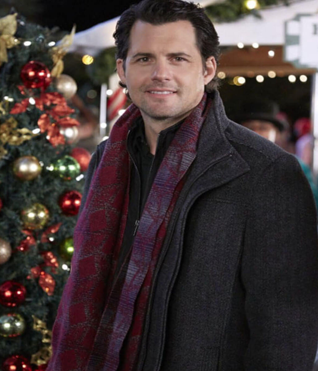 Kristoffer Polaha Small Town Christmas Wool Coat