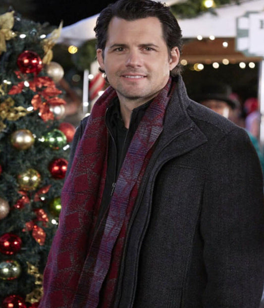 Kristoffer Polaha Small Town Christmas Wool Coat