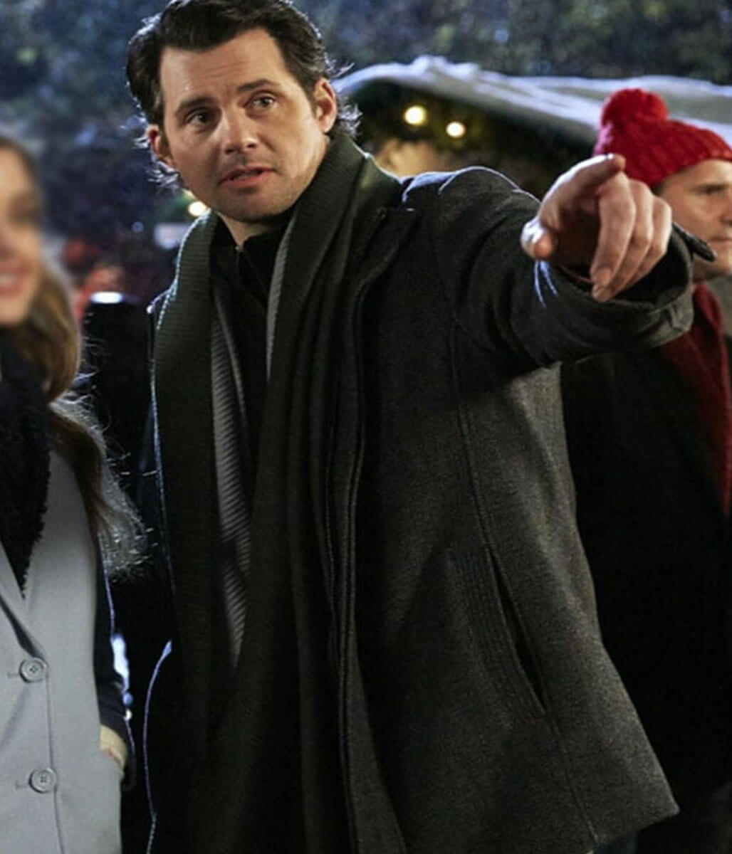 Kristoffer Polaha Small Town Christmas Wool Coat