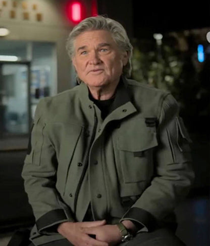 Kurt Russell Monarch Legacy Of Monsters Grey Cotton Jacket