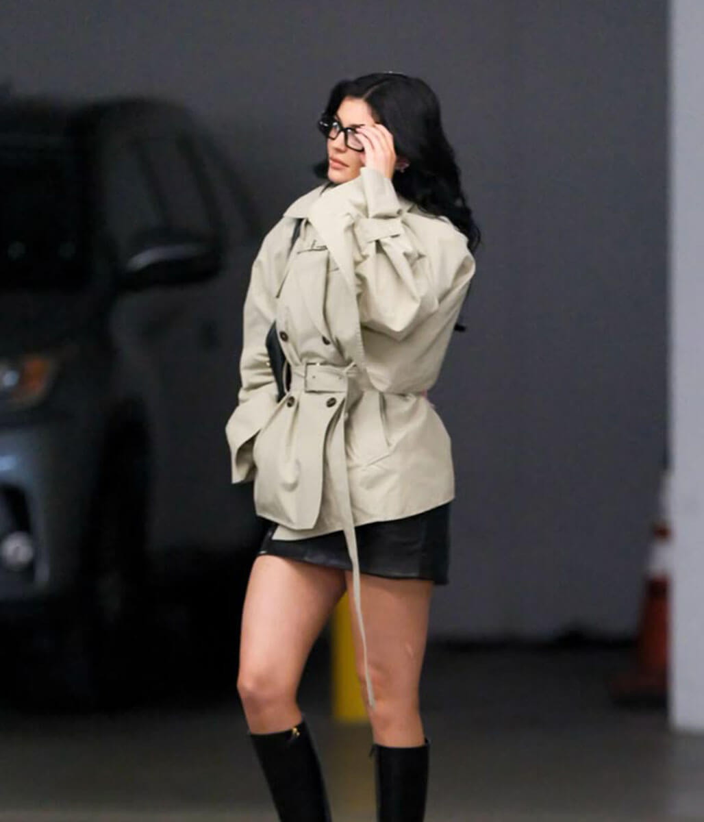 Kylie Jenner Beige Cotton Jacket