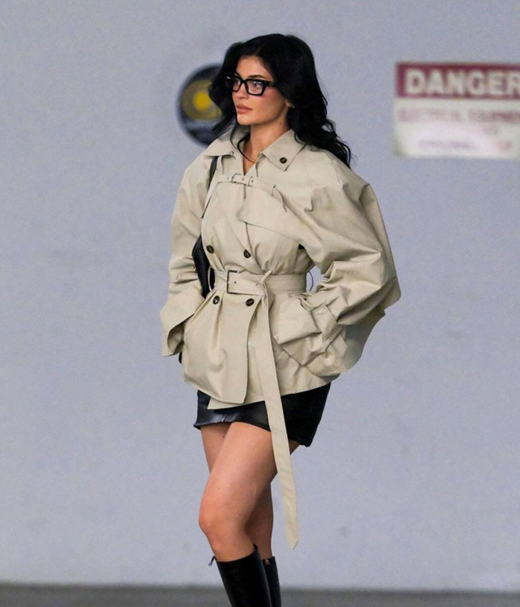 Kylie Jenner Beige Cotton Jacket