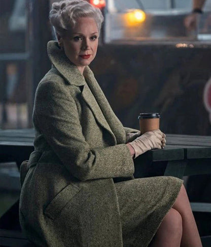 Larissa Weems Wednesday Wool Green Coat