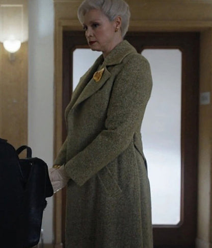Larissa Weems Wednesday Wool Green Coat