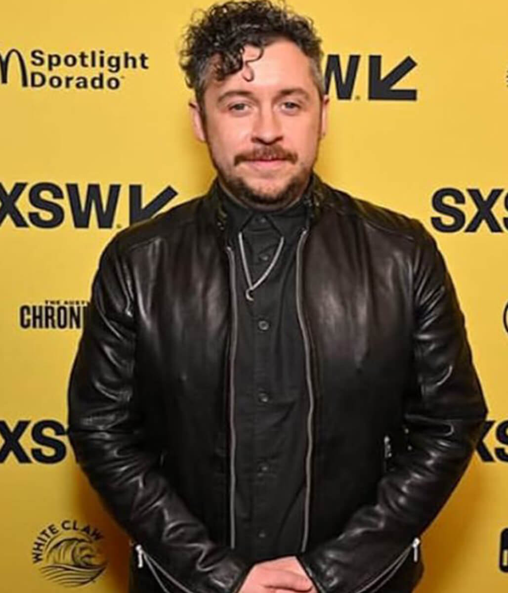 Lee Cronin The Mummy 2026 Black Leather Jacket