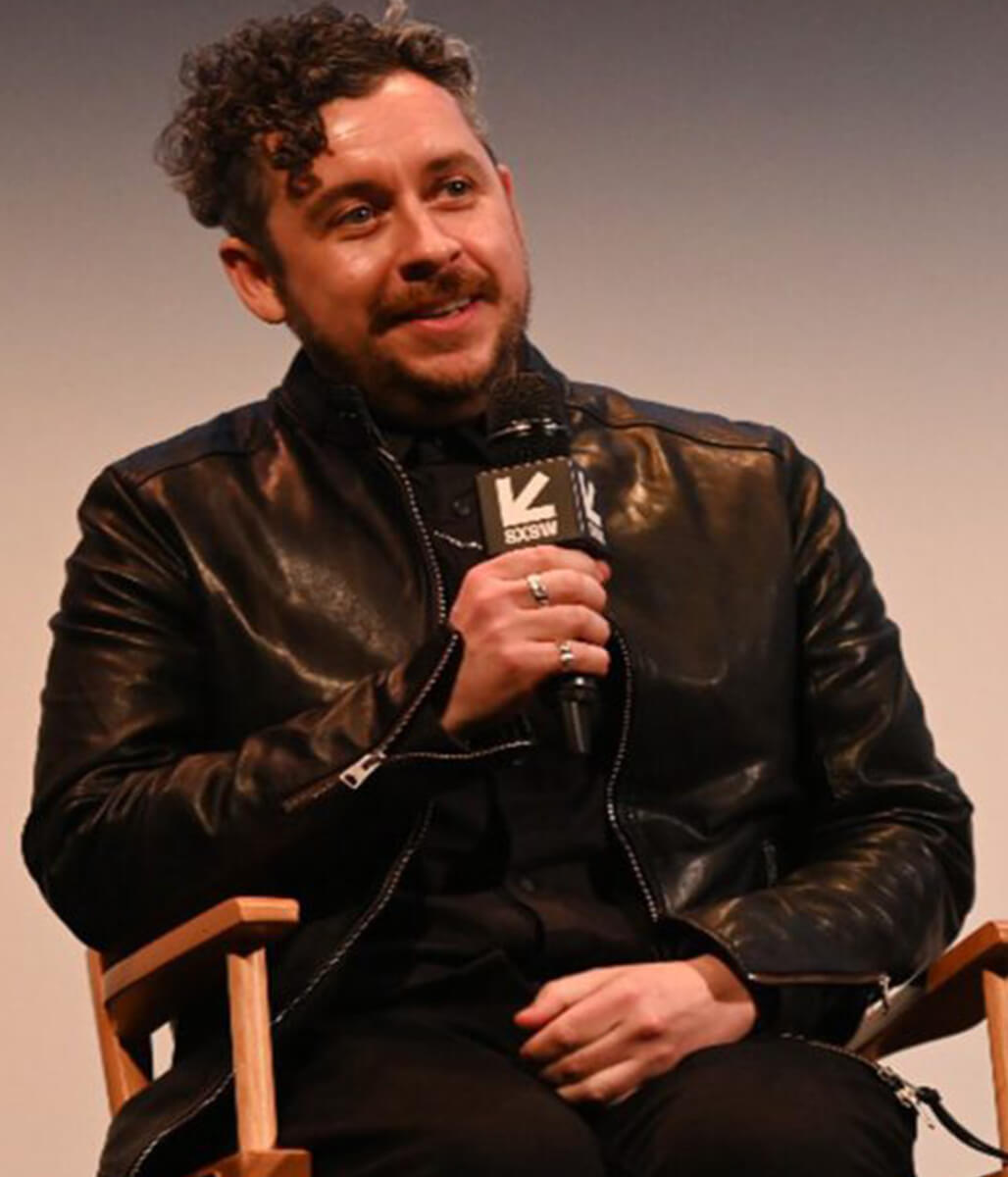 Lee Cronin The Mummy 2026 Black Leather Jacket