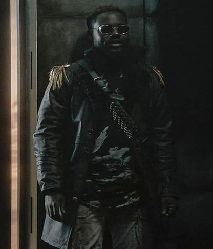 Leighton Vance Dark Matter S02 Black Leather Coat