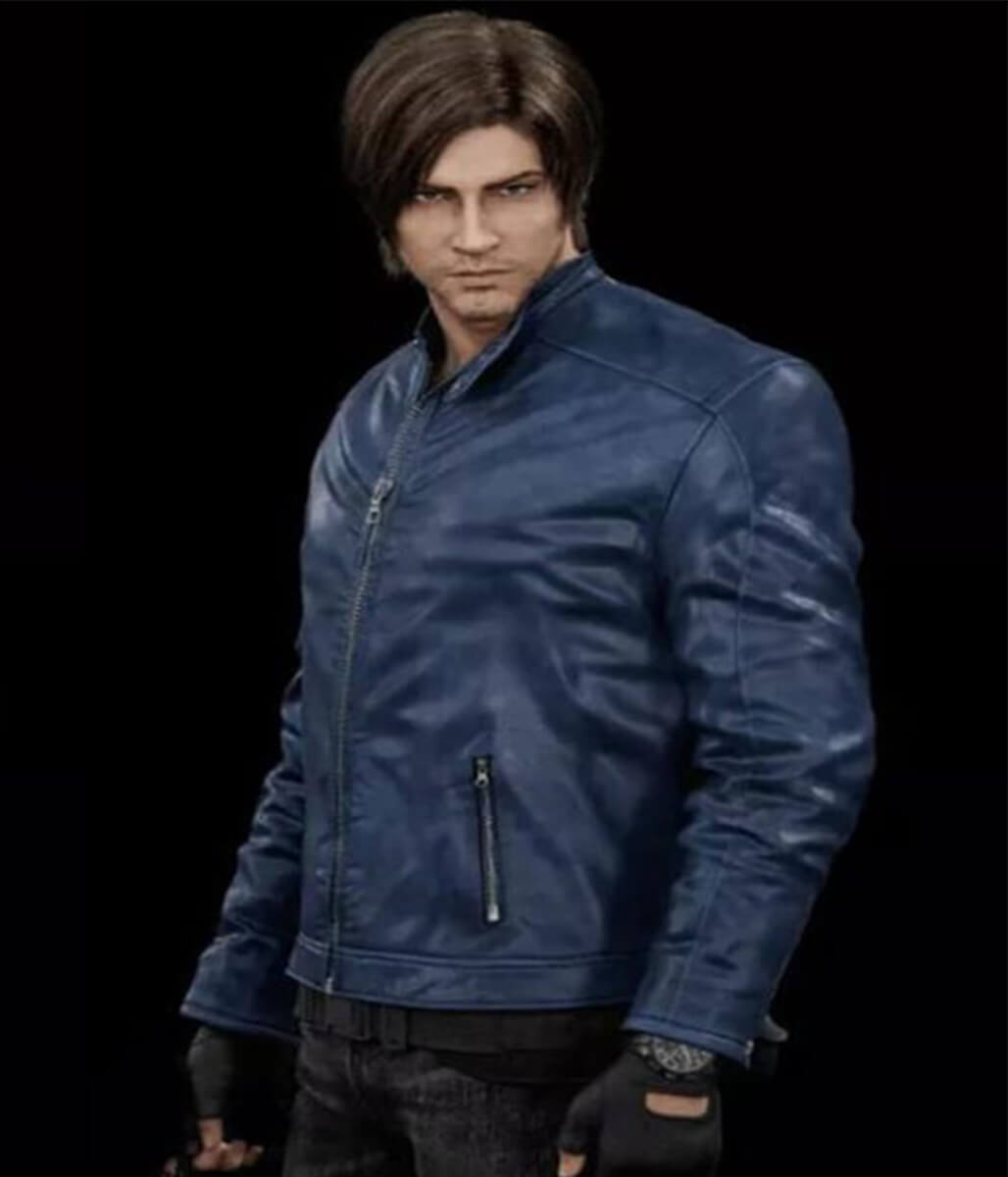 Leon Kennedy Death Island Blue Jacket