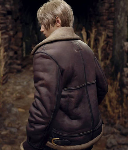 Leon Kennedy Resident Evil 4 Leather Jacket