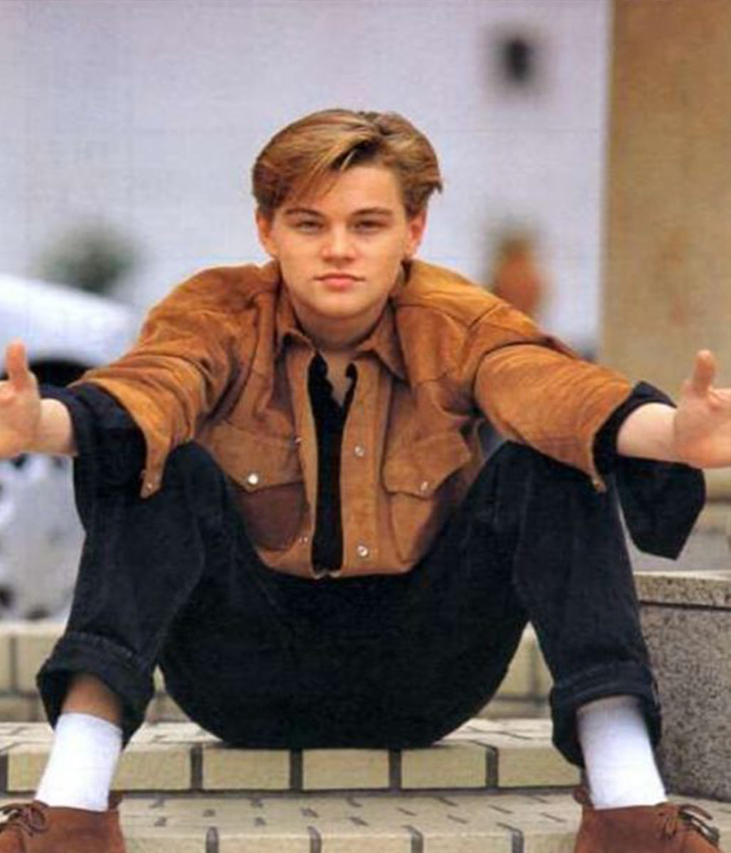Leonardo DiCaprio Brown Suede Leather Jacket