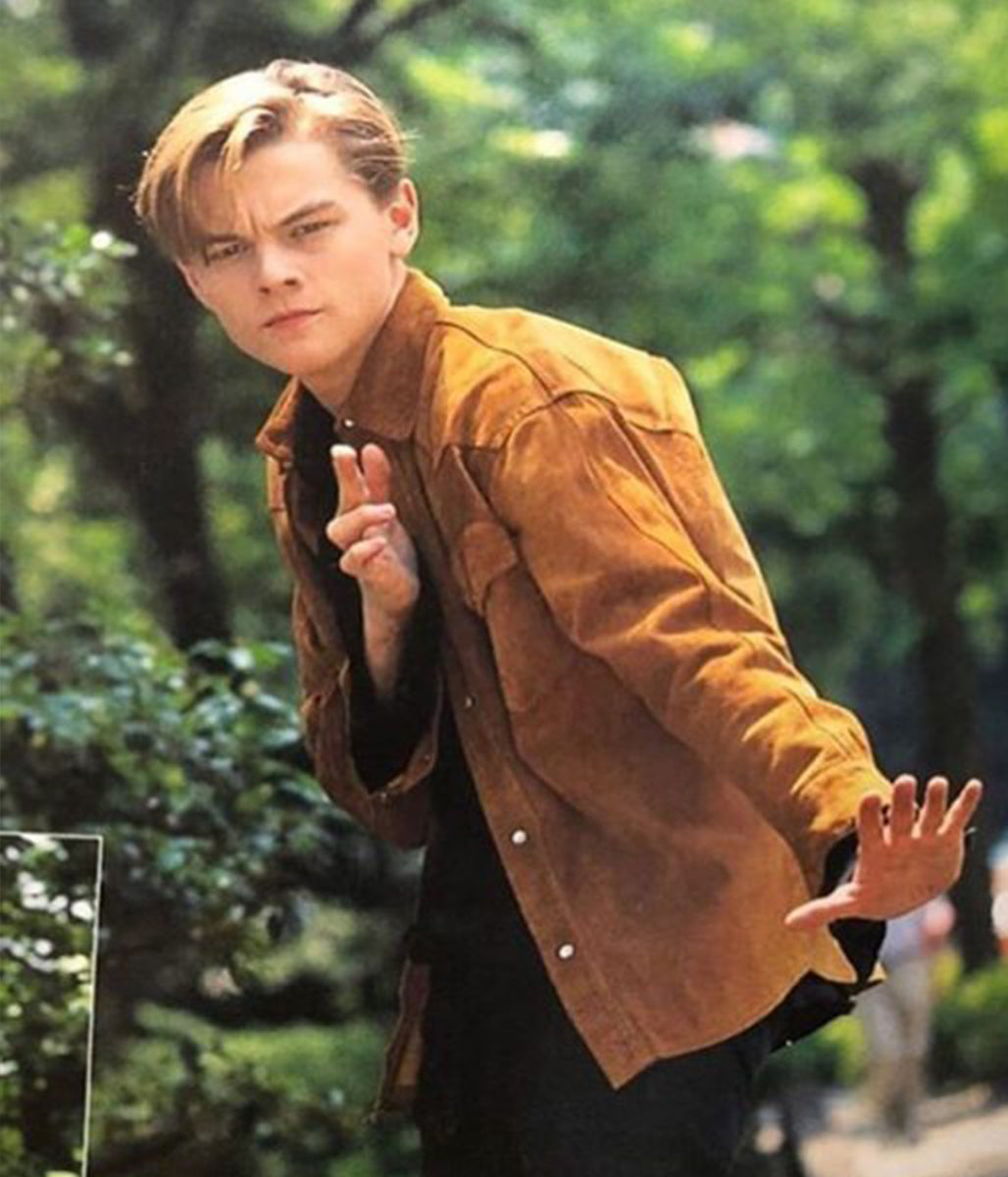 Leonardo DiCaprio Brown Suede Leather Jacket