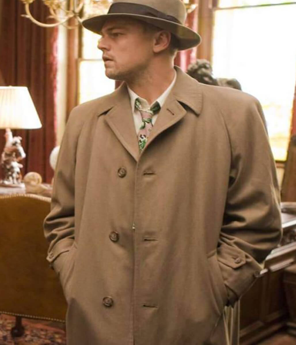 Leonardo DiCaprio Shutter Island Teddy Daniels Brown Coat