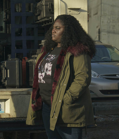 Leota Adebayo Peacemaker Green Cotton Jacket