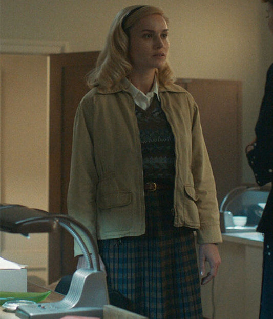 Lessons In Chemistry 2023 Brie Larson Brown Cotton Jacket