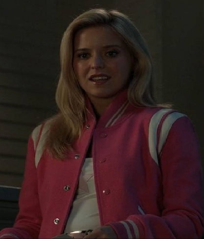 Lexi Minetree Elle 2026 Elle Woods Pink Varsity Jacket