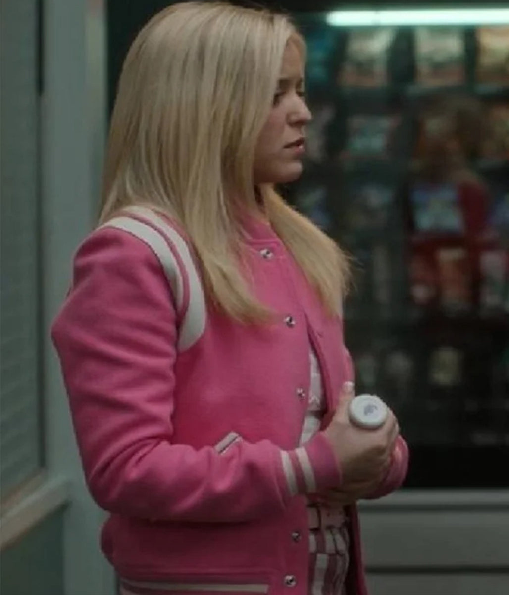 Lexi Minetree Elle 2026 Elle Woods Pink Varsity Jacket