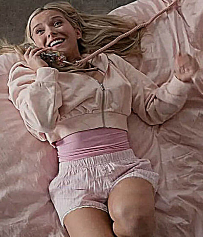 Lexi Minetree Elle S01 Pink Cropped Hoodie