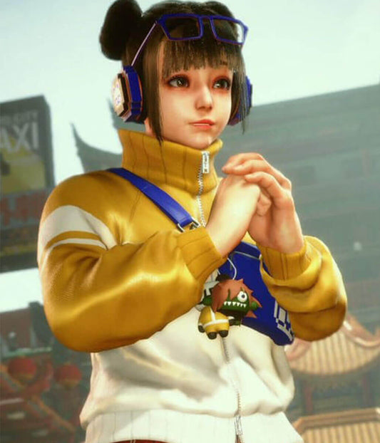 Li-Fen Street Fighter 6 Yellow Leather Jacket