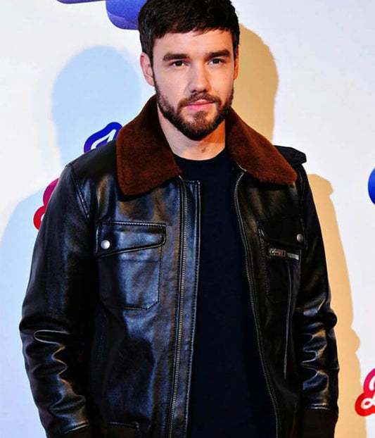 Liam Payne Black Leather Jacket