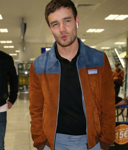 Liam Payne Brown Suede Jacket