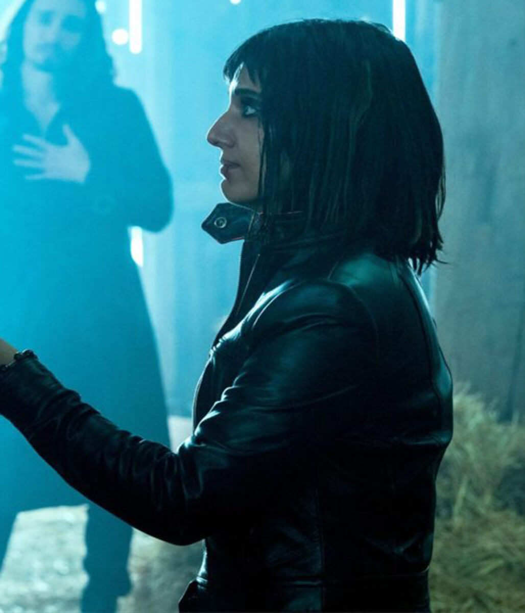 Lila Pitts The Umbrella Academy S02 Black Leather Jacket