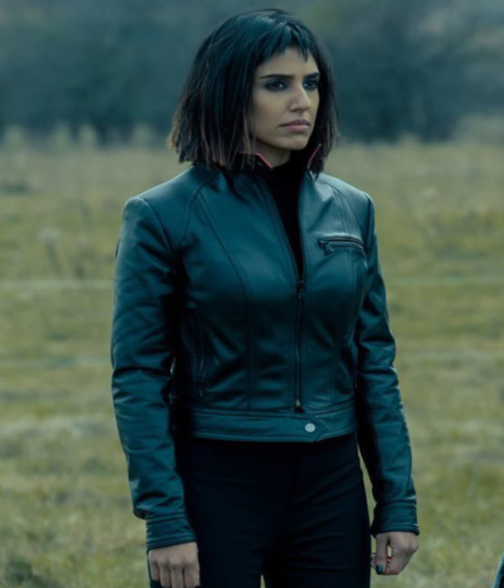 Lila Pitts The Umbrella Academy S02 Black Leather Jacket
