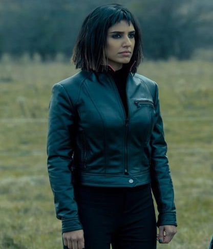 Lila Pitts The Umbrella Academy S02 Black Leather Jacket