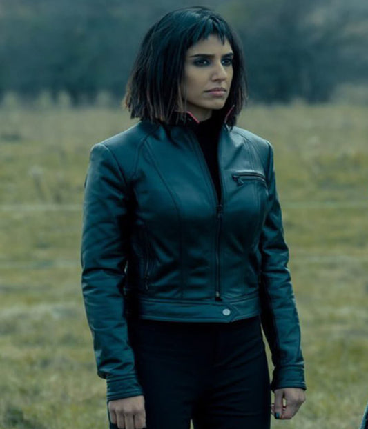 Lila Pitts The Umbrella Academy S02 Black Leather Jacket