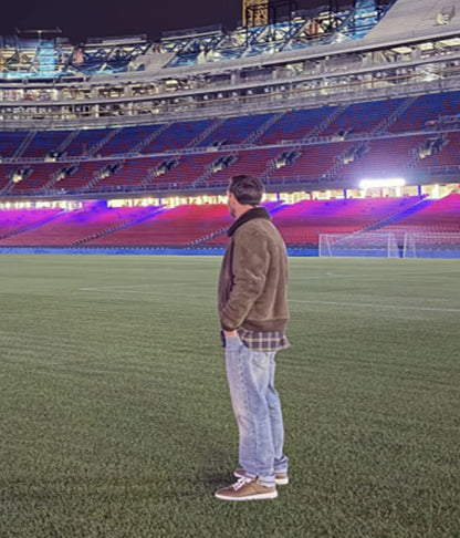 Lionel Messi Brown Bomber Jacket 2025