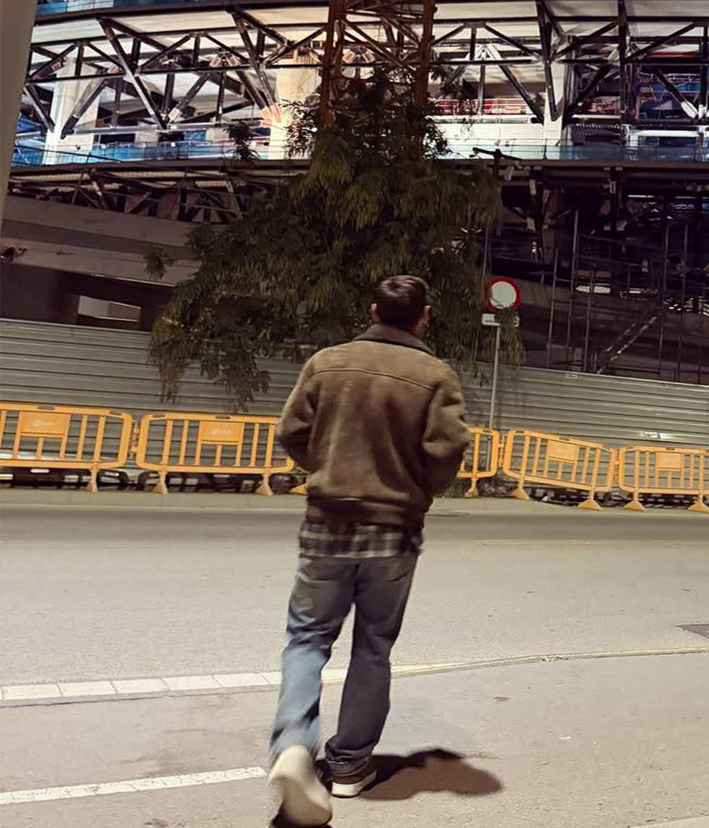 Lionel Messi Brown Bomber Jacket 2025