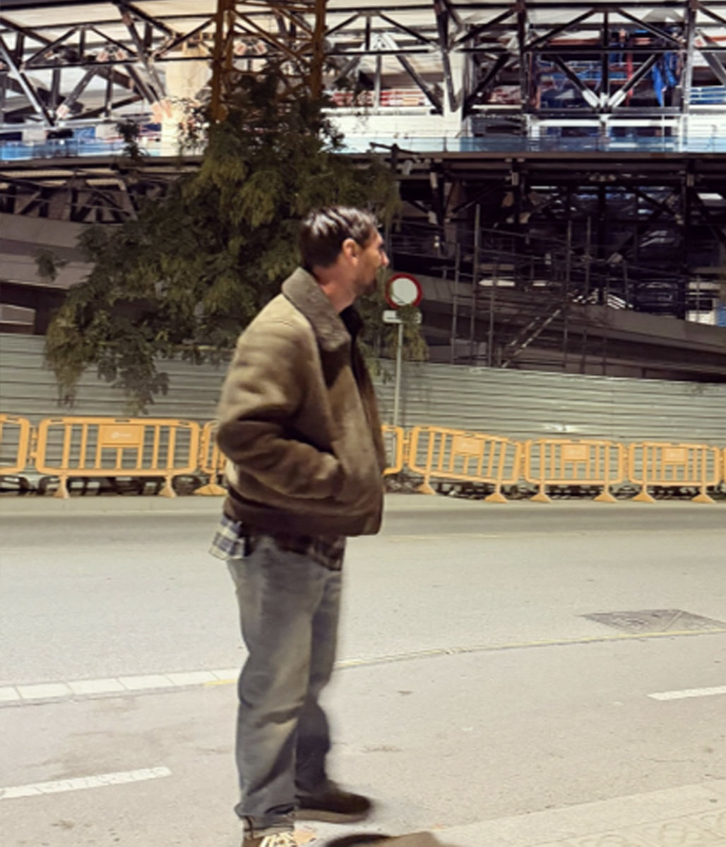 Lionel Messi Brown Bomber Jacket 2025