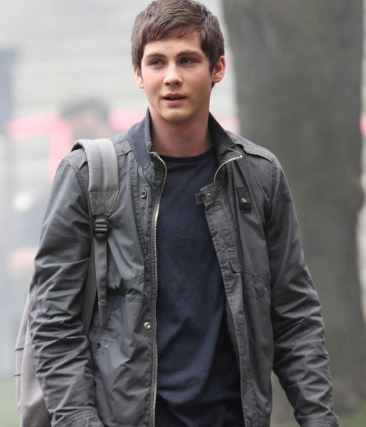 Logan Lerman Sea of Monsters Black Cotton Jacket