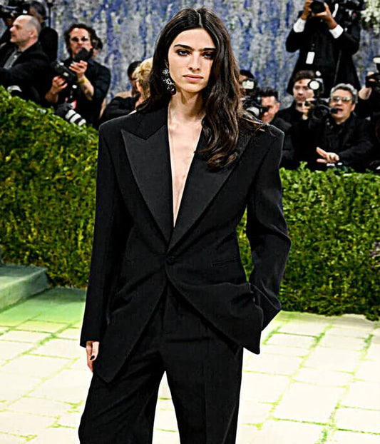 Loli Bahia Met Gala 2026 Black Wool Blazer
