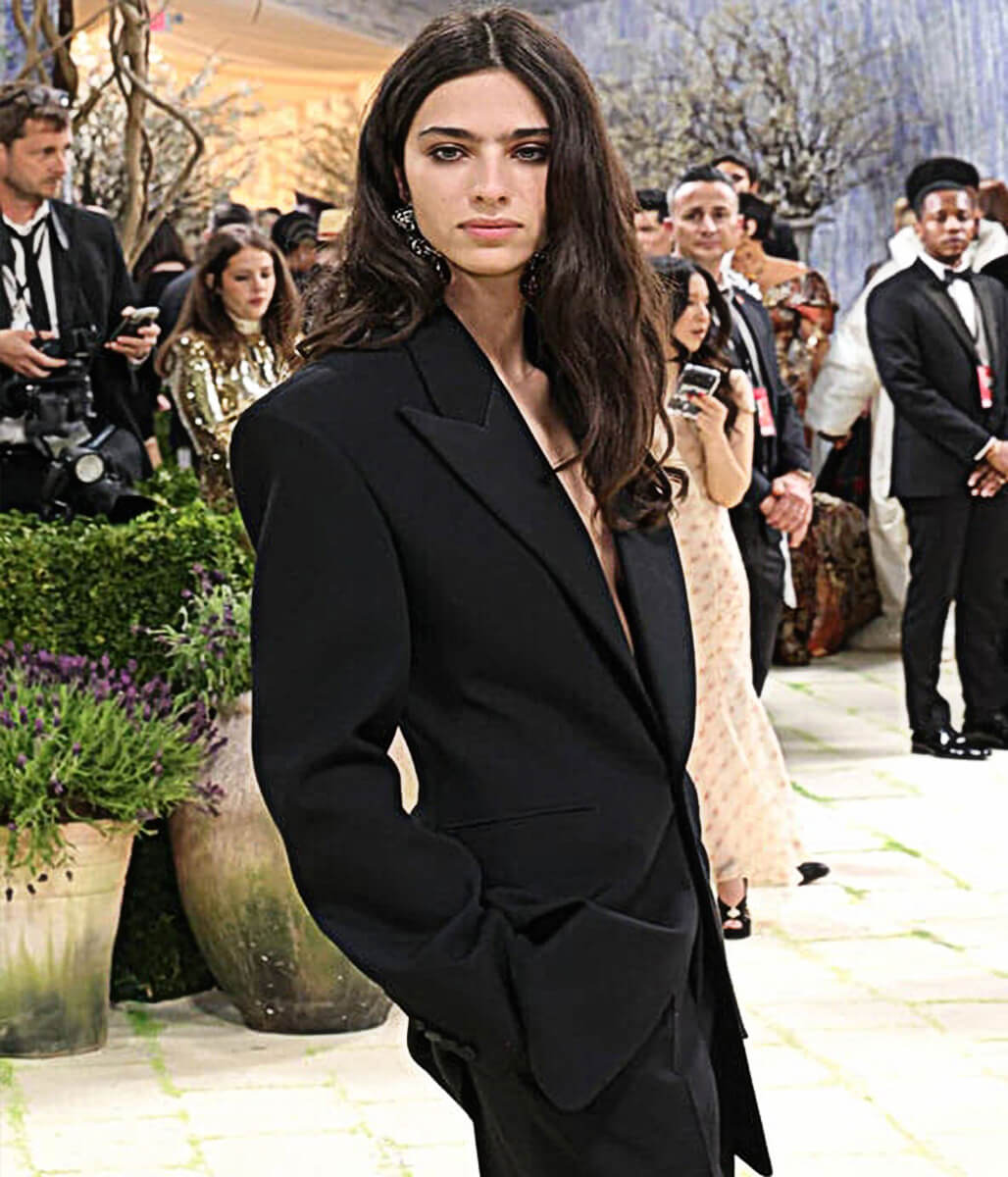 Loli Bahia Met Gala 2026 Black Wool Blazer