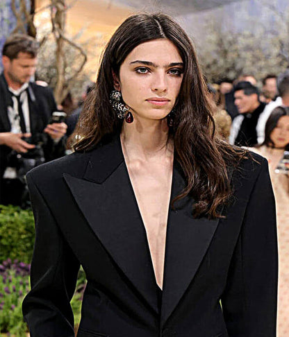 Loli Bahia Met Gala 2026 Black Wool Blazer