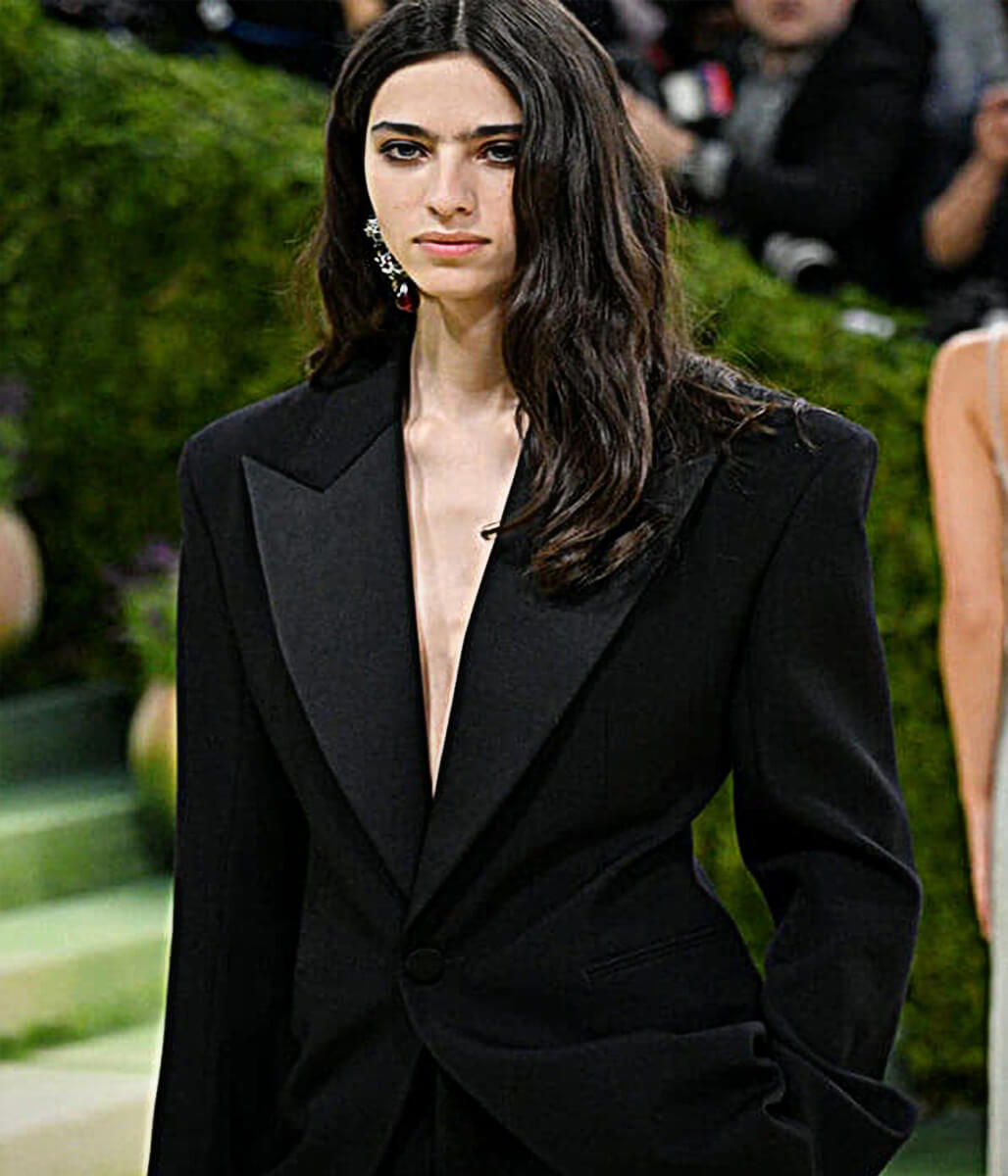 Loli Bahia Met Gala 2026 Black Wool Blazer