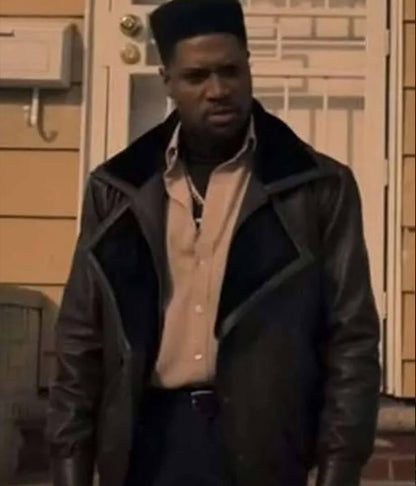 London Brown Power Book III Black Leather Jacket