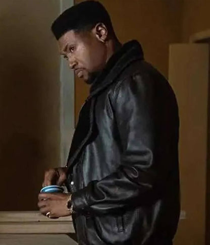 London Brown Power Book III Black Leather Jacket