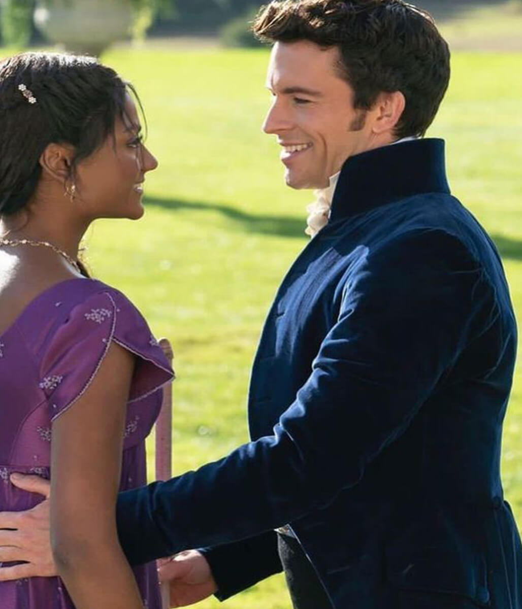 Lord Anthony Bridgerton Blue Velvet Coat
