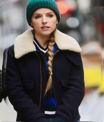 Love Life Anna Kendrick Black Wool Jacket