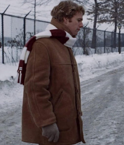 Love Story Ryan O’Neal Sheepskin Brown Shearling Coat
